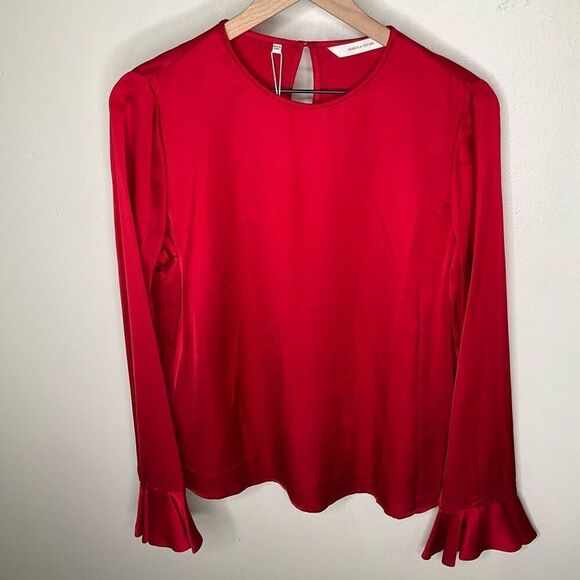 Rebecca Taylor Satin Top - Picture 2 of 9